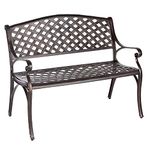 Patioflare Cast Aluminum Patio Bench