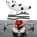 Lixada Kayak Stabilization System, Kayak PVC Inflatable Outrigger Float with Sidekick Arms Rod Kayak Boat Fishing Standing Float Stabilizer System Set