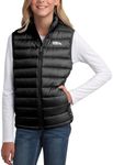 Eddie Bauer Kids' Down Vest - CirrusLite Weather Resistant Quilted Bubble Puffer Vest for Boys and Girls (5-20), Size 7-8, Black Onyx