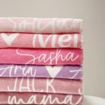 Custom Blanket Personalized Name Blanket for Newborn Baby/Kids/Youth/Adult, Custom Name Blankets and Throws,Flannel Blanket,Custom Birthday Christmas Personalized Gift