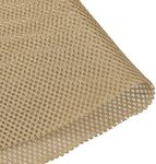 uxcell Light Khaki Speaker Mesh Grill Stereo Fabric Dustproof 0.5x1.45M 20 x 57 inch