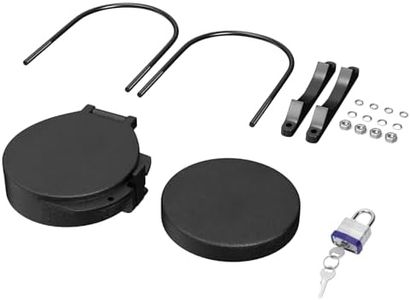 Conduit Carrier Kit Fits 6 Inch PVC Pipe, Heavy-Duty Weather-Resistant Design with Secure Locking Mechanism, Prevents Pipes from Falling, Includes Mounting Hardware, Black (PVC Pipe Not Included)