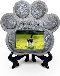 PESSILIN Hopkell pet Memorial Stones for Cat Personalized, pet headstones for Cats', Dog Memorial Gifts for Loss of Cats, Personalized Pet Loss Gifts - Sympathy Stone Gifts for Cats Passing Away