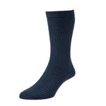 HJ Hall Softop HJ1910 EXTRA WIDE Bamboo Rich Non Elastic Socks UK 6-11 Eur 39-46 (Navy)