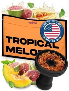 tricase Shisha Hookah Flavors Nicotine Free Tropical Melon Shisha - 3.5 ounce - 100 Gram Mix of Watermelon Shisha, Guava, Hookah Flavor Mint -Herbal Hookah Tobacco & Nicotine Free Hookah Shisha (Pack of 1)