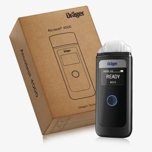 Dräger Alcotest 4000 | Etilometro Portatile Certificato con Schermo LED | Tecnologia di Misura affidabile e identica a Quella usata dalla Polizia | Alcol Test Professionale, Tascabile e Multiuso