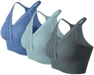 seeeoi Racerback Padded Sports Bra 