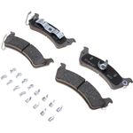 ACDelco Silver 14D666CHF1 Ceramic Rear Disc Brake Pad Set with Clips