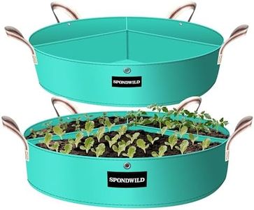 SPONDWILD 2 Pack 100 Gallon 3 Compartment Potato Grow Bag,Vegetable Growing BagThickened PE Garden Pots with Drainage Holes Branch-Binding Holes, Reusable Plant Bag for Vegetables、Flowers