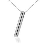 Breathing Necklace Anxiety Necklace for Women Mindful Breathing Necklace Stainless Steel Stress Relief Necklace Breathwork Tool for Anxiety Relief Breathing Exercises Meditation Relaxation Calm Down(Silver)