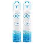 Godrej aer Spray | Room Freshener for Home & Office - Cool Surf Blue | Pack of 2 (220 ml each)| Long-Lasting Fragrance