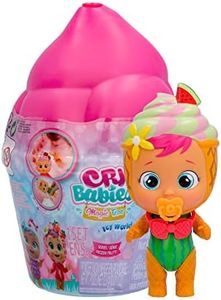 Cry Babies Magic Tears Icy World Frozen Frutti, Mini Poupée Surprise à Collectionner Parfumée qui Pleure et Fait de la Neige, Jouet et Cadeau pour Enfants +3 Ans