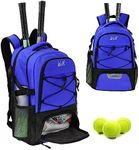 WOLT | Tennis Backpack Tennis Bag for Men Women, Large Tennis Racket Bag with Ventilated Shoe Compartment Holds 2 Rackets,Badminton Squash Racquets, Pickleball Paddles and Balls Accessories