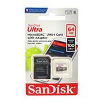 SanDisk Ultra SDSQUNS-064G-GN3MN 64GB 80MB/s UHS-I Class 10 microSDXC Card