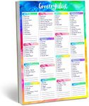 ERKE 90 Pages Artistic Grocery Magnetic Notepad Printed Shopping List Items 6" x 9"