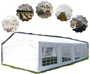 WIMBA Marquee 4x8m with ALL Sides & Ground Bar - 100% steel & Heavy Duty/FAST Delivery Available/Gazebo, Canopy, Party Tent, Shelter, Wedding, Birthday, Camping Trips, Garden, Pub, Hiring