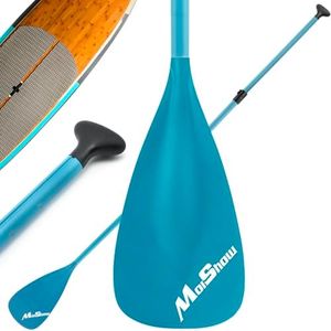 MoiShow SUP Paddle - Adjustable 3 Pieces Stand Up Paddle Board Paddle with Unique Lock Design Floating Alloy Shaft Paddleboard Paddle