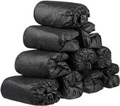 SMAIGE Shoe Covers Disposable - 100 Pack (50 Pairs) Disposable Shoe & Boot Covers Non-Slip Dust-proof Shoe Booties,One Size Fits Most (Black)