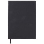 C.R. Gibson Black Professional Leather Journal Notebook, 6" W x 8.5" L, 240 Pages