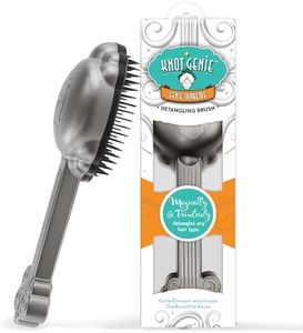 Knot Genie - Genie Supreme Detangling Brush, Soothing Silver