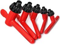 Hakkin Drill Press Chuck Key 5 Sizes, Chuck Press Wrench Key for Electric Drill Clamping Tool, Replacement Drill Clamping Wrench of 6mm, 10mm, 13mm, 16mm, 20mm in Diameter Red Tighten Drills Chuck