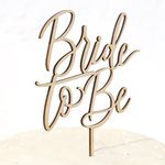 Bride to Be Wooden Cake Topper - Script Bride to Be Cake Topper, Rustic cake topper, Bridal Wedding shower cake topper, Bridal shower decor (WOOD Bride CT)