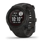 Garmin Instinct Solar, Solar-powered Rugged Outdoor Smartwatch, Built-in Sports Apps and Health Monitoring, Graphite