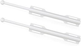 FIRJOY 12" Valet Rod for Closet Pull Out (2 Pack, White)
