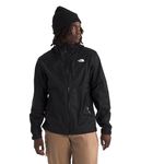 THE NORTH FACE Men's Alta Vista Rain Jacket | Attached 3 Piece Hood, Chest Pocket, Waterproof & Breathable, TNF Black-NPF, Large