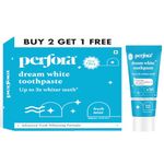 Perfora Whitening Toothpaste - 450 gms (150g X 3, Pack of 3) | Instant Teeth Whitening Toothpaste | Toothpaste for Kids & Adults | SLS Free Toothpaste | No Artificial Sweeteners | Made Safe Certified | Vegan Friendly Gel Toothpaste - Fresh Mint (Flavor)