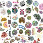 Ambiyaa Pack of 142 Assorted Handmade DIY Vinyl Waterproof Stickers for Scrapbooking/Laptop/Phone/Luggage/Fridge/Bottle/Skateboard/Guitar/Toys