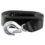 Big-Autoparts Black Trailer Winch Replacement Strap 2" x 20' and Safety Hook for Large Boats, Jet Ski, Wave Runner, Towing, Heavy Duty Equipment or Flat Bed Tie Down