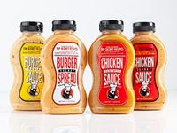 Todd Wilbur's Top Secret Recipes Sauces Variety Pack - Burger Special Sauce, Burger Secret Spread, Chicken Sandwich Sauce, Chicken Tender Sauce - For Famous Restaurant Flavor at Home - Pack of 4