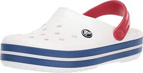 Crocs Crocband', Unisex Clog Clog, White/Blue Jean, M8 | W9 UK (42/43 EU)