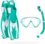 Cressi Tinetto Rocks Dry Set, Aqua Green/White, S/M