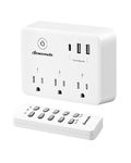 DEWENWILS Wireless Remote Control Outlet, 125V/15A/1875W Remote USB Outlet Switch, 100FT Control Range, Programmable & Expandable Indoor Remote Control Outlet, FCC Listed (1 Remote+1 Outlet)