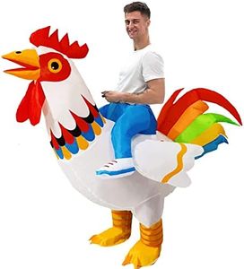 LUVSHINE Costume Gonfiabile Adulto, Costume da Gallo Carino, Gonfiabile per Halloween, Compleanno, Carnevale, Natale, Regalo