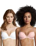 Maidenform Womens Push-Up Bras - Solid and Lace 2-Pack, 38B