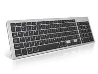 Wireless Bluetooth Keyboard Rechargeable: Ergonomic Keyboard for MacBook/Apple/Windows/Laptop/iPad Ultra Slim Compact Mac Keyboard for Home,Office,Travel Use