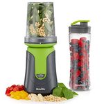 Breville Blend Active Compact Food Processor and Smoothie Maker, 1 x Processor Bowl, 1 x Portable Blending Bottle (600 ml) 300 W, Green [VBL241]