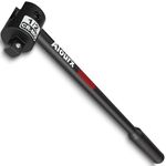 Aiourx 1/2'' Drive 17.5-Inch Breaker Bar, 250° Heavy Duty Head, Ball Lock Function, Chromium-Molybdenum Steel, Striking Laser Specifications, High Temperature Quenching Rod Body