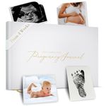 Pregnancy Journal & Memory Book - Great First Time Mom & Baby Gift - Keepsake Pregnancy Book & Journals - 40 Weekly Calendars Milestone Journey - For Ultrasound Photos & Tracking