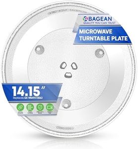 Microwave Plate Replacement 14 1/8" Fits GE WB49X10063 Microwave Turntable Plate - Exact Replacement Microwave Glass Plate - Oven Rotating Spinning Dish Tray For better Reheating and Cooking