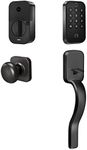 Yale Assure Lock 2 Keypad with Bluetooth and Ridgefield Handle in Black Suede