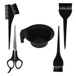 VEDETIC® Plastic Hair Dye Brush & Hair Colouring Kit, Hair Dye Bowl Hair Dye Brush and Scissor Set, Hair Color Brush, Scissor and Bowl Set Used for Homes, Spas, Salons, Hair