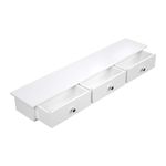 PREMZO Modern Floating Wall Mount Shelf Shelves with Drawers Stylish Storage Solution for Every Room (3 DRAWERS)