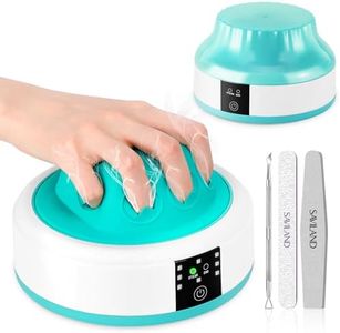 Saviland Essentials Nail Polish Remover Machine: Nail Soaking Bowl & Acetone Nail Polish Remover Gel Nail Remover Machine with Nail Soak off Bowl Soaker Tech Acrylic Nail Remover Steam Salon Home DIY