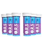 O.R.S Hydration Tablets with Electrolytes, Vegan, Gluten And Lactose Free Formula – Soluble Hydration Tablets with Natural Blackcurrant Flavour, 72 Tablets (Pack of 6 x 12)