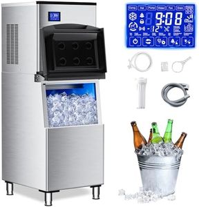 AMADVI Commercial Ice Machine 500LB/24H Touch Screen Maker
