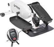 FitDesk Under Desk Ellipitcal Bike Pedal Machine for Home Use or Office Under the Desk Exercise Machine - White